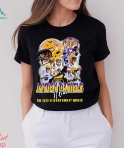 5 Jayden Daniels LSU Tigers The 2023 Heisman Trophy Winner Signature Shirt