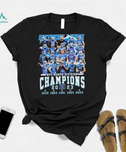 5 Time NFC North Division Champions Detroit Lions Football Team Shirt