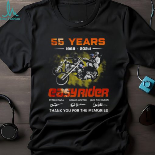 55 Years 1969 – 2024 Easy Rider Thank You For The Memories T Shirt