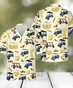 6 Seater Golf Cart & Beer Hawaiian Shirt