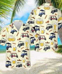 6 Seater Golf Cart & Beer Hawaiian Shirt