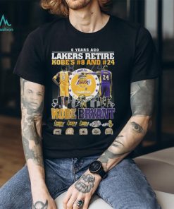 6 Years Ago Lakers Retire Kobe’s 8 And 24 Kobe Bryant Thank You For The Memories T Shirt