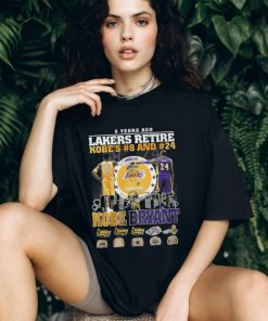 6 Years Ago Lakers Retire Kobe’s 8 And 24 Kobe Bryant Thank You For The Memories T Shirt
