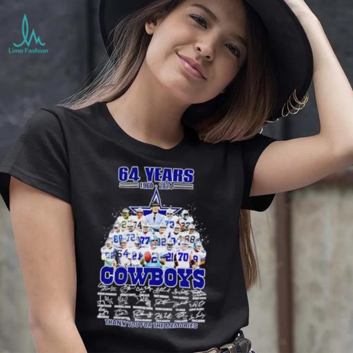 64 years 1960 2024 Cowboys thank you for the memories shirt