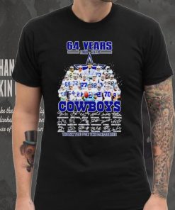 64 years 1960 2024 Cowboys thank you for the memories shirt