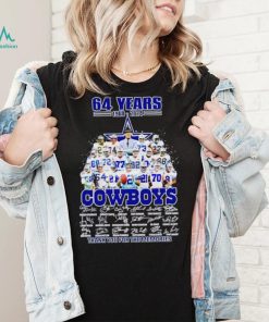 64 years 1960 2024 Cowboys thank you for the memories shirt