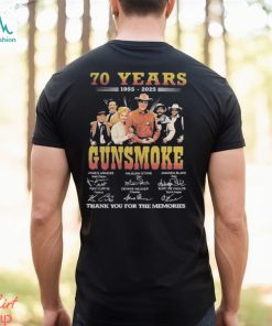 70 Years 1955 2025 Gunsmoke Thank You For The Memories T Shirt