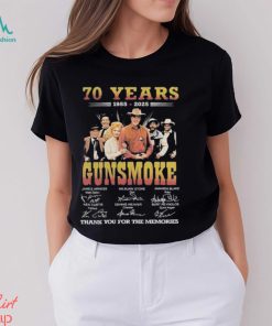 70 Years 1955 2025 Gunsmoke Thank You For The Memories T Shirt
