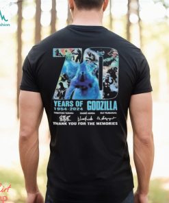 70 Years Of 1954 2024 Godzilla Thank You For The Memories T Shirt