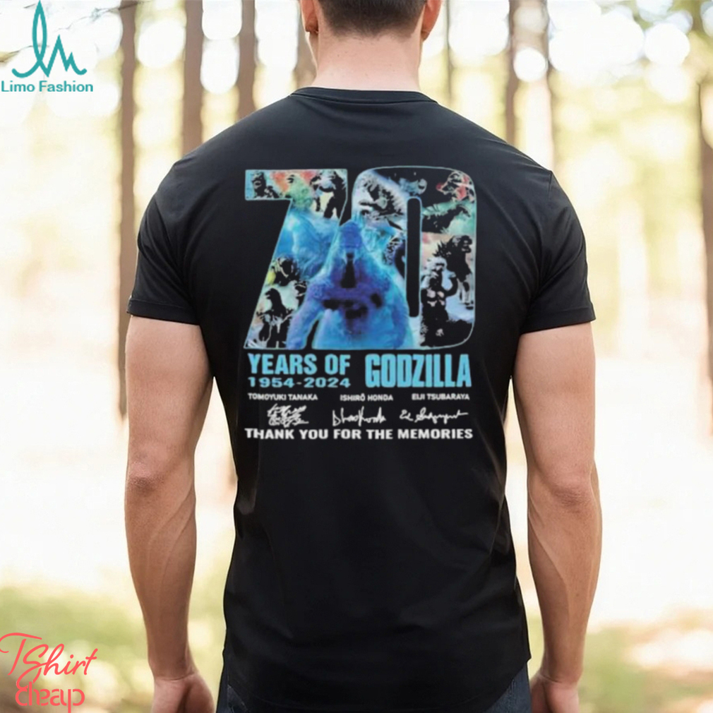 70 Years Of 1954 2024 Godzilla Thank You For The Memories T Shirt 70 Years Of 1954 2024 Godzilla Thank You For The Memories T Shirt