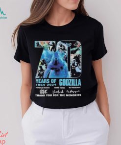 70 Years Of 1954 2024 Godzilla Thank You For The Memories T Shirt
