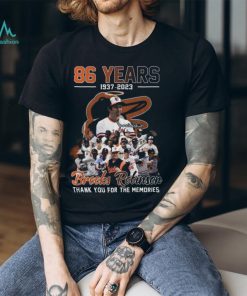 86 Years 1937 – 2023 Brooks Robinson Thank You For The Memories T Shirt