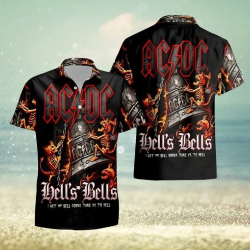 ACDC Music Lover I Got My Bell Gonna Take Ya To Hell ACDC Hawaiian Shirt