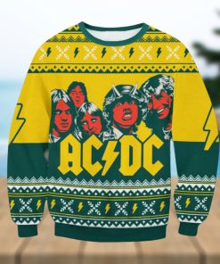 ACDC Yellow Ugly Christmas Sweater