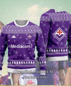 ACF Fiorentina 2023 24 Ugly Christmas Sweater