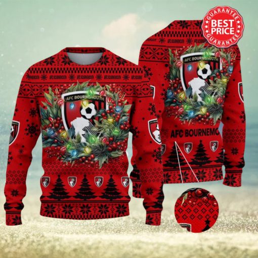 AFC Bournemouth Premier League Laurel Wreath Ugly Christmas Sweater