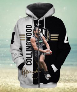 AFL Collingwood Magpies Broodie Grundy #4 Zip Up Hoodie Ver 1