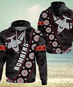 AFL Essendon Bombers ANZAC Black Style Pullover Hoodie