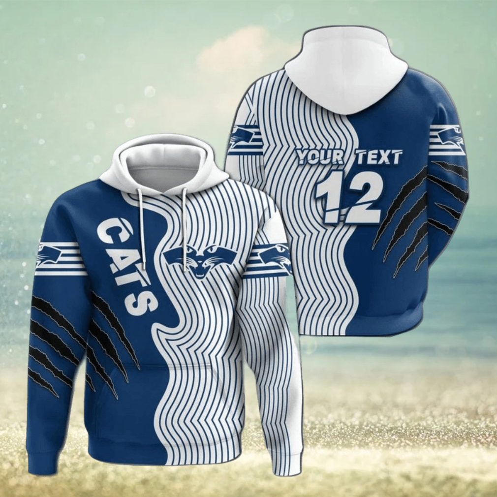 AFL Geelong Cats Custom Name Number Indigenous Pullover Hoodie AFL Geelong Cats Custom Name Number Indigenous Pullover Hoodie