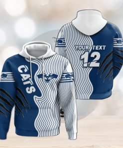 AFL Geelong Cats Custom Name Number Indigenous Pullover Hoodie