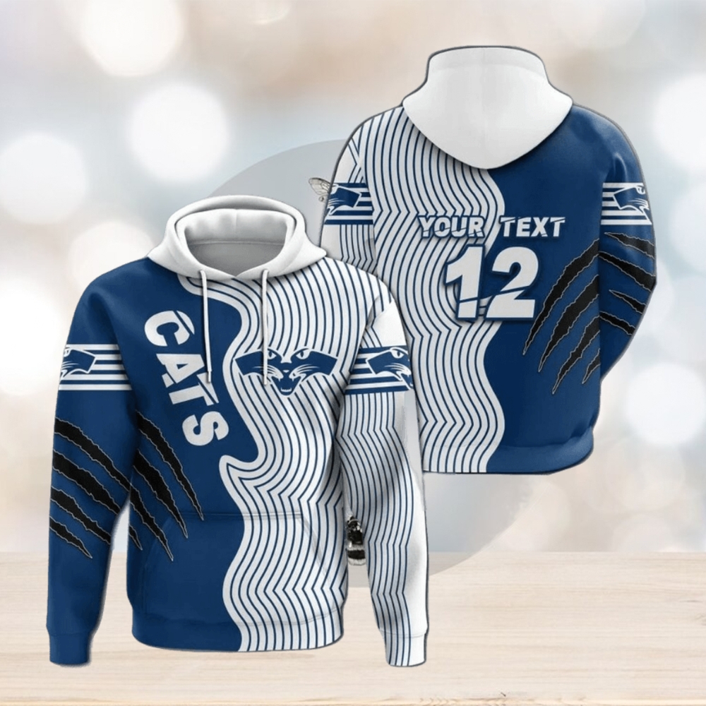 AFL Geelong Cats Custom Name Number Indigenous Pullover Hoodie AFL Geelong Cats Custom Name Number Indigenous Pullover Hoodie