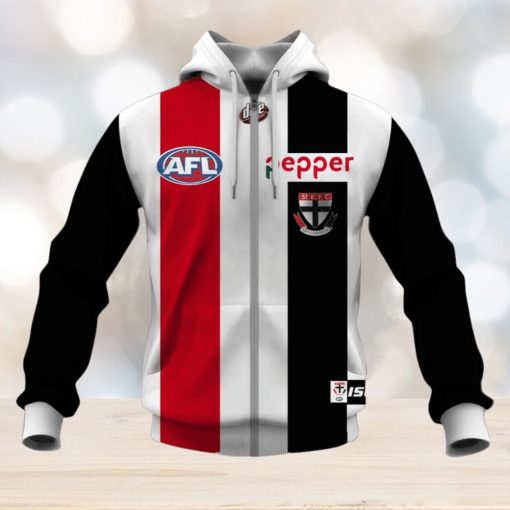 AFL St Kilda Saints Custom Name Number 2020 Clash Guernsey Zip Up Hoodie