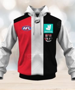 AFL St Kilda Saints Custom Name Number 2021 Home Guernsey Pullover Hoodie Ver 1