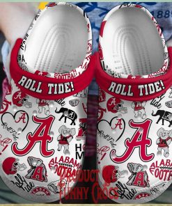 ALabama Crimson Roll Tide Football Crocs For Adults