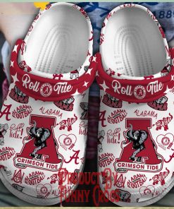 ALabama Crimson Roll Tide Football Crocs Slippers