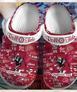 ALabama Crimson Roll Tide Red Crocs Shoes