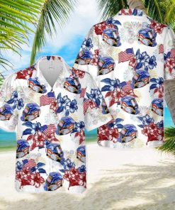 AMERICAN EAGLE Welding Helmet Hawaiian Shirt