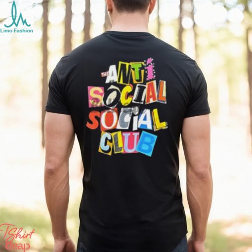 ANTI SOCIAL CLUB TORN PAGES OF OUR STORY BLACK T SHIRT