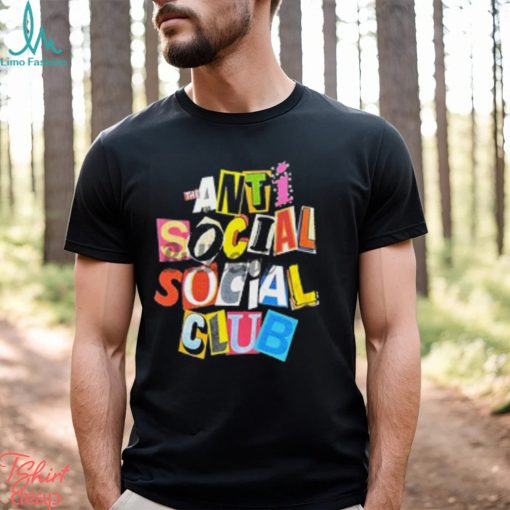 ANTI SOCIAL CLUB TORN PAGES OF OUR STORY BLACK T SHIRT