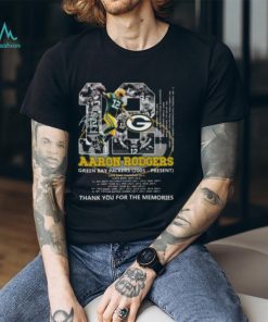 Aaron Rodgers 12 Green Bay Packers 2005 – Present Thank You For The Memories Signature Shirt