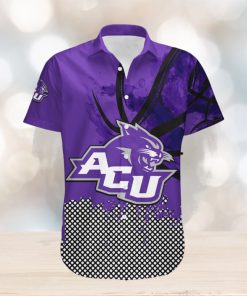 Abilene Christian Wildcats Hawaii Shirt Basketball Net Grunge Pattern – NCAA