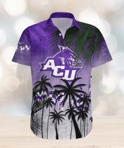 Abilene Christian Wildcats Hawaii Shirt Coconut Tree Tropical Grunge – NCAA