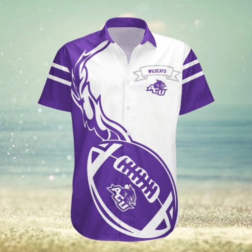 Abilene Christian Wildcats Hawaii Shirt Flame Ball – NCAA