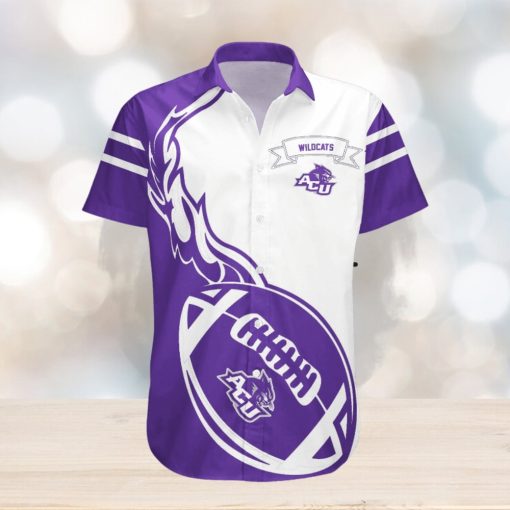 Abilene Christian Wildcats Hawaii Shirt Flame Ball – NCAA