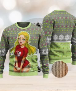 Ahegao Princess Zelda Art Ugly Xmas Sweater