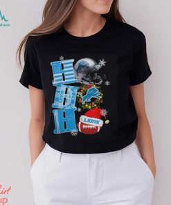 Ahoged 2023 Detroit Lions NFL HO HO HO Christmas Shirt Hoodie