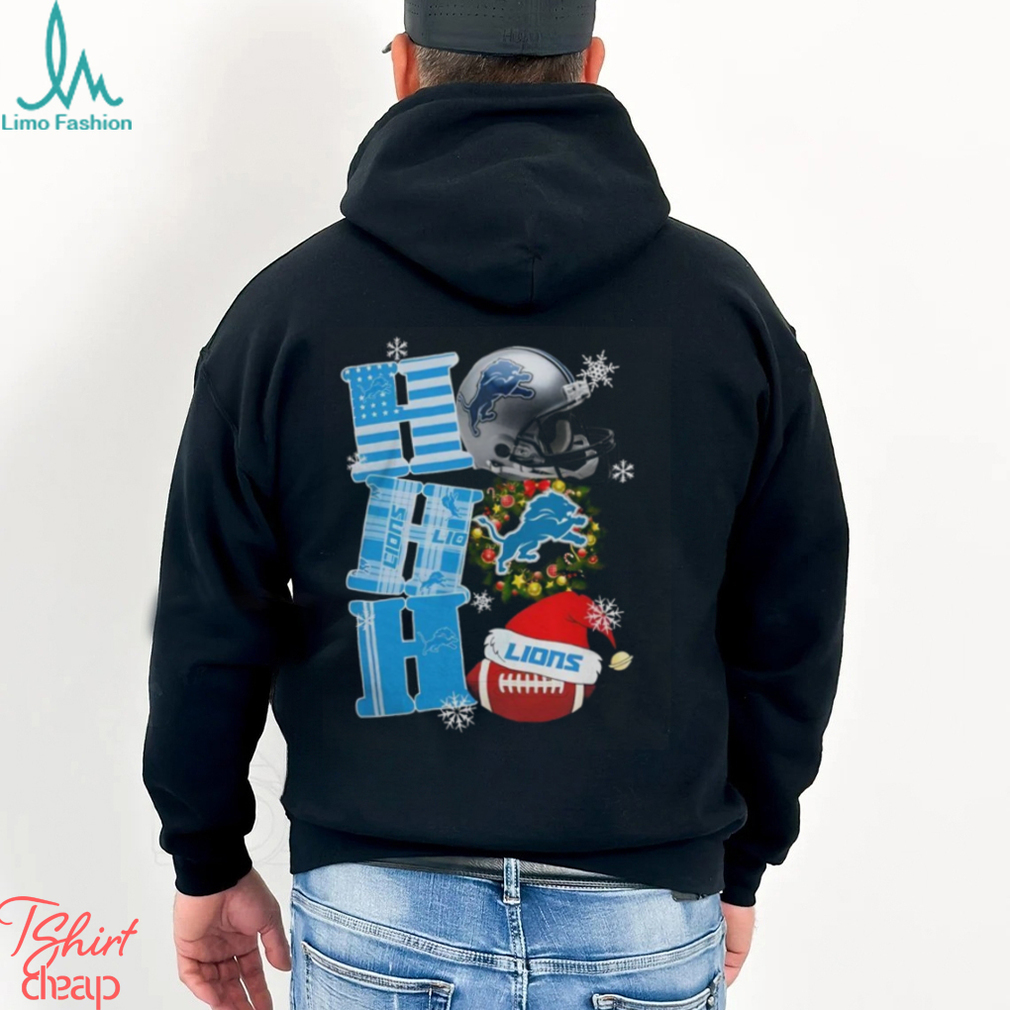 Ahoged 2023 Detroit Lions NFL HO HO HO Christmas Shirt Hoodie Ahoged 2023 Detroit Lions NFL HO HO HO Christmas Shirt Hoodie