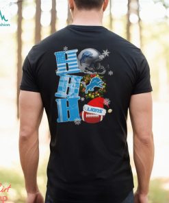 Ahoged 2023 Detroit Lions NFL HO HO HO Christmas Shirt Hoodie