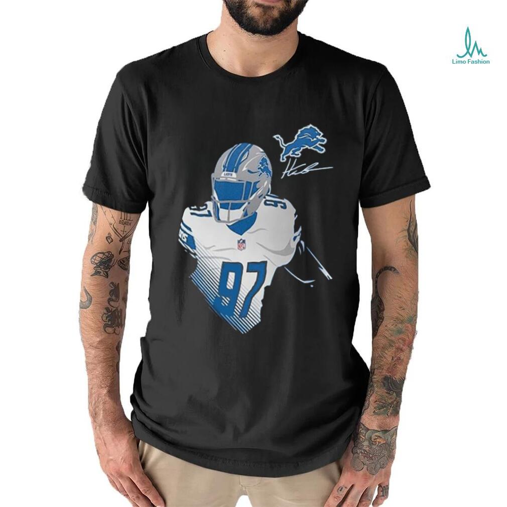 Aidan Hutchinson Detroit Lions Nike Player Signature Shirt Aidan Hutchinson Detroit Lions Nike Player Signature Shirt