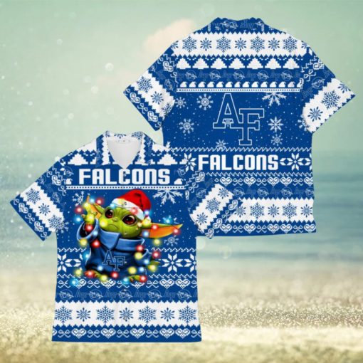 Air Force Falcons Baby Yoda Star Wars Christmas Hawaiian Shirt