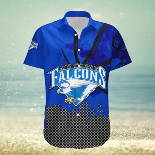 Air Force Falcons Hawaii Shirt Basketball Net Grunge Pattern – NCAA