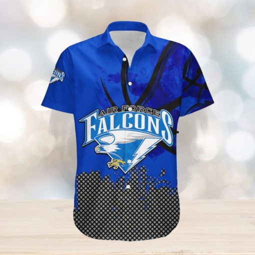 Air Force Falcons Hawaii Shirt Basketball Net Grunge Pattern – NCAA