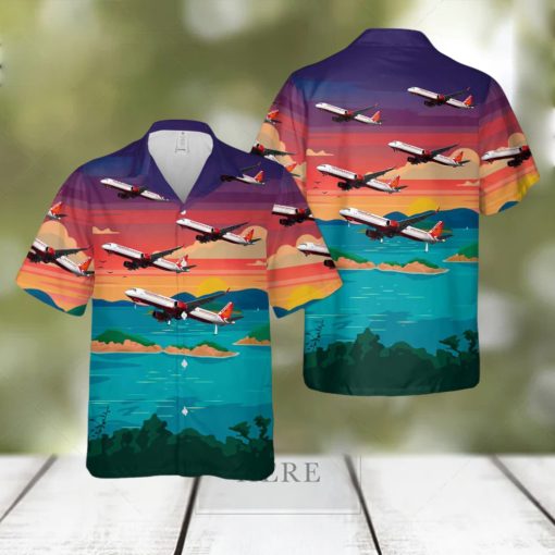 Air India Airbus A321 251NX Hawaiian Shirt Tropical Beach