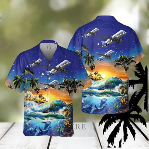 Airbus Beluga XL (Airbus A330 700L) Pocket Aloha Hawaiian Shirt Beach Gift Short Sleeve Shirt