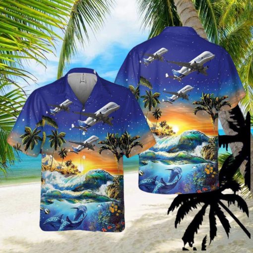 Airbus Beluga XL (Airbus A330 700L) Pocket Aloha Hawaiian Shirt Beach Gift Short Sleeve Shirt