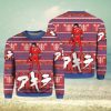 Chicago Bears Symbol Wearing Santa Claus Hat Ho Ho Ho Custom Personalized Ugly Christmas Sweater 3D Printed Men And Women Holiday Gift